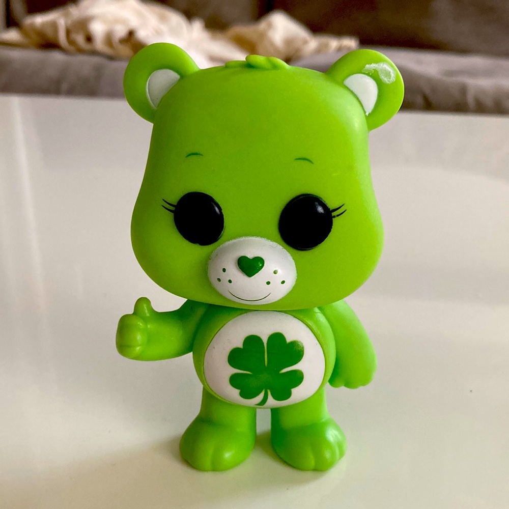 Funky Pop Care Bears Good Luck Bear Pop! Used not in original box.